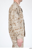  Photos Army Man in Camouflage uniform 11 21th century Army Desert uniform jacket upper body 0008.jpg